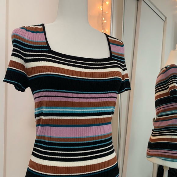 Bar III Ribbed Top - Picture 2 of 5